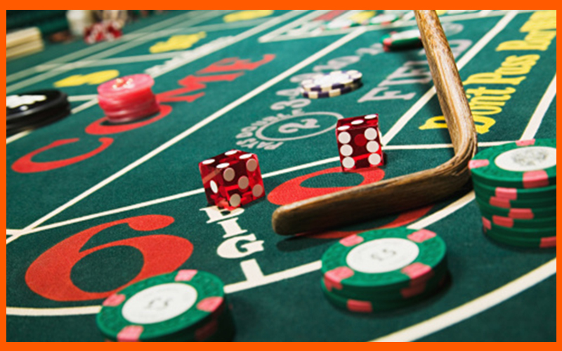 Xúc xắc ra tổng 7, tức Seven Out trong luật chơi Craps