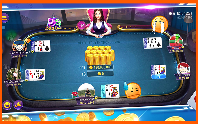 Quy trình luật chơi Xì tố cần sự tập trung cao