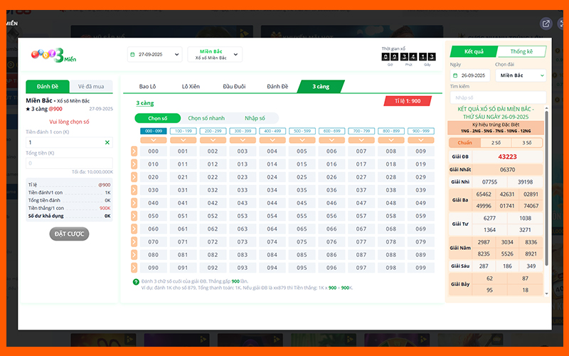 Quy trình tham gia dự đoán ba càng tại BOT88 trực quan
