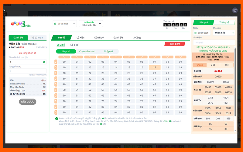 Tỷ lệ cược tại xổ số BOT88 vượt xa mức phổ biến trên thị trường
